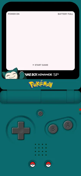Snorlax completed GBA wallpaper