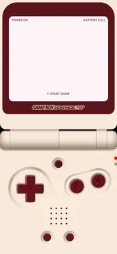 Famicom blank GBA wallpaper template