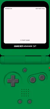 Green blank GBA wallpaper template