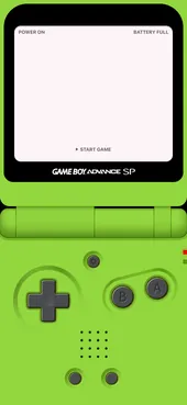 Lime blank GBA wallpaper template