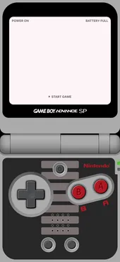 NES blank GBA wallpaper template