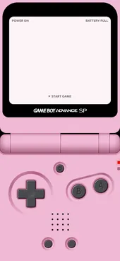 Pink blank GBA wallpaper template