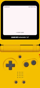 Yellow blank GBA wallpaper template